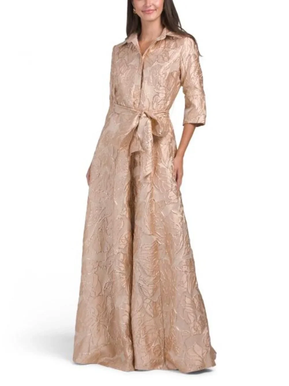 RENE BY RENE RUIZ Jacquard Gown - Picture 1 of 5